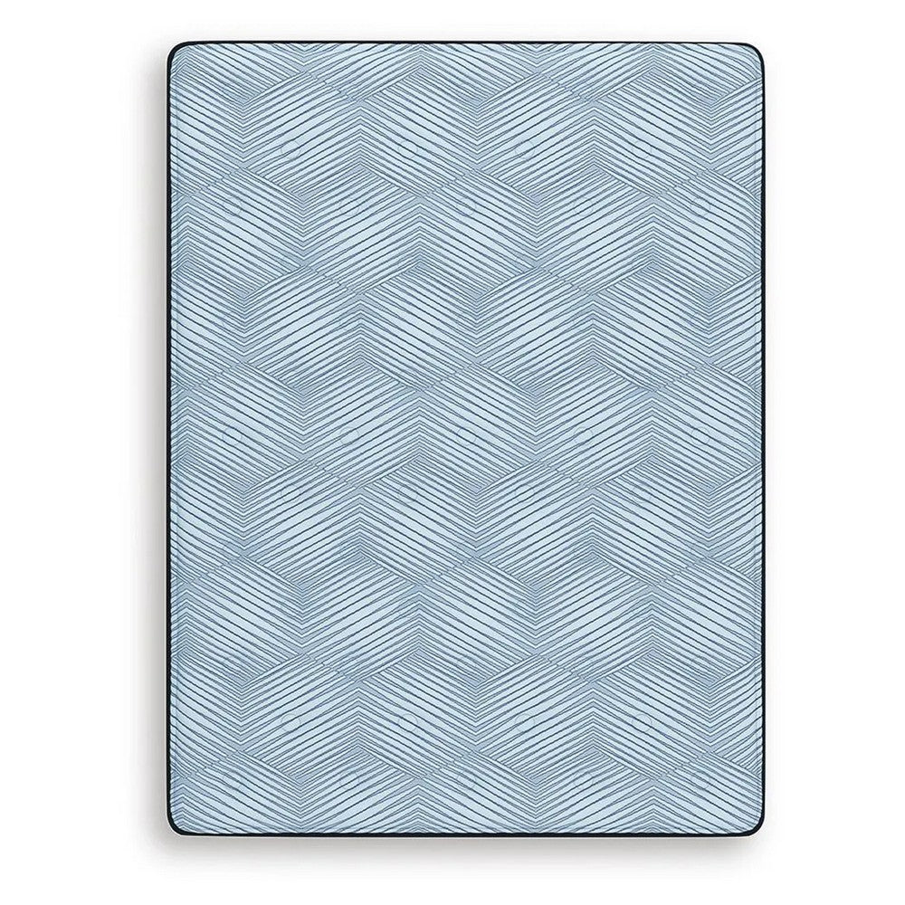 Peko Bonnell Queen Mattress, Cooling Coil Foam Support, Blue Fabric 8 Inch - BM354668