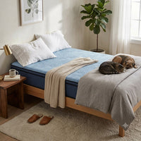 Pmy Hybrid Twin Mattress with Cooling Coil, Edge Support System, Blue 12 Inch