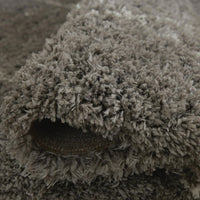 Wreno 8x10 Large Shag Area Rug with Cream Geometric Pattern, Gray PET