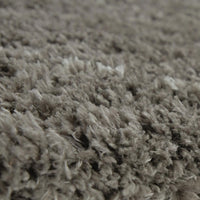 Wreno 8x10 Large Shag Area Rug with Cream Geometric Pattern, Gray PET