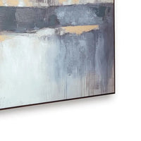 Gatty Wall Art with Abstract Horizon Design, Blue-Gray Canvas 48x72