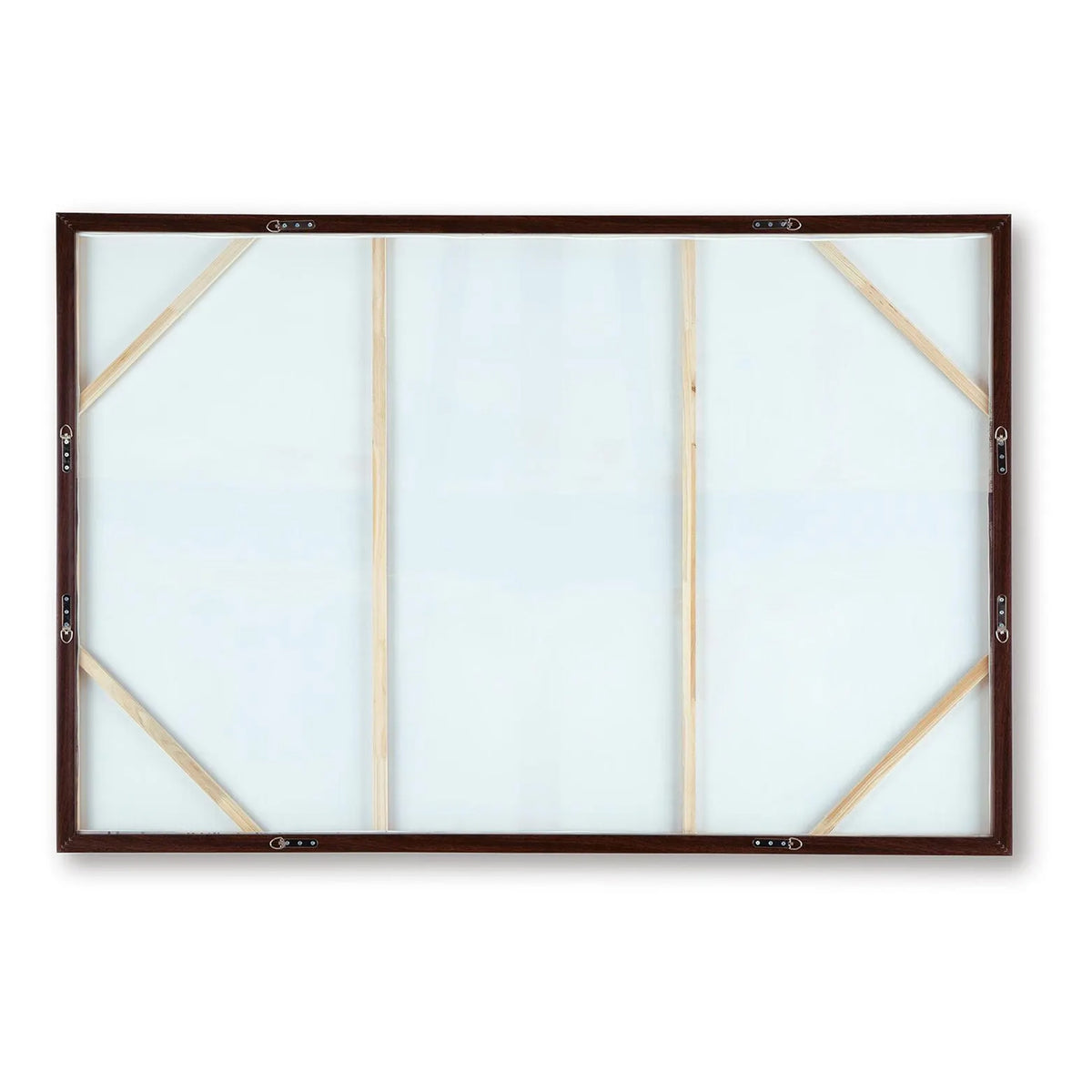 Gatty Wall Art with Abstract Horizon Design, Blue-Gray Canvas 48x72