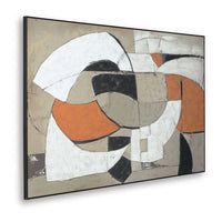 Archy Framed Canvas Wall Art, Geometric Abstract Design, Multicolor 48x72