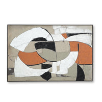 Archy Framed Canvas Wall Art, Geometric Abstract Design, Multicolor 48x72