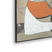 Archy Framed Canvas Wall Art, Geometric Abstract Design, Multicolor 48x72