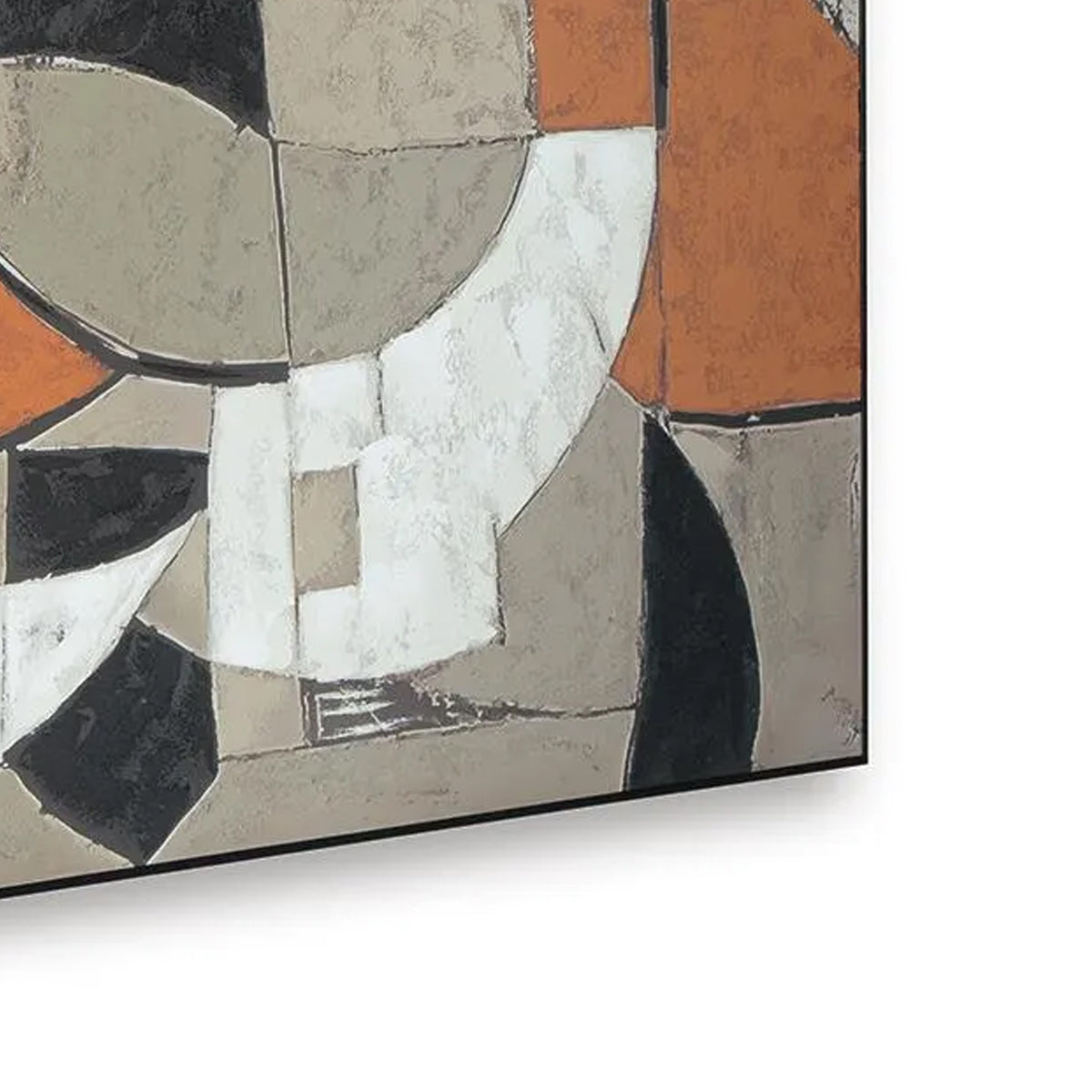 Archy Framed Canvas Wall Art, Geometric Abstract Design, Multicolor 48x72