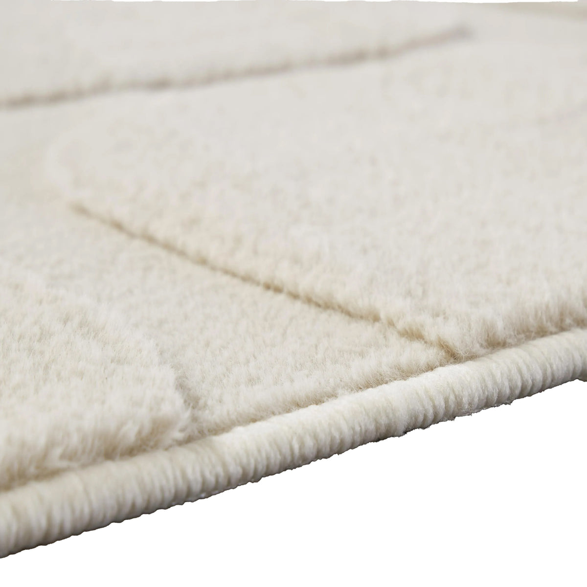 Malvin 8x10 Large Washable Area Rug, Geometric Motifs, Sandstone Beige
