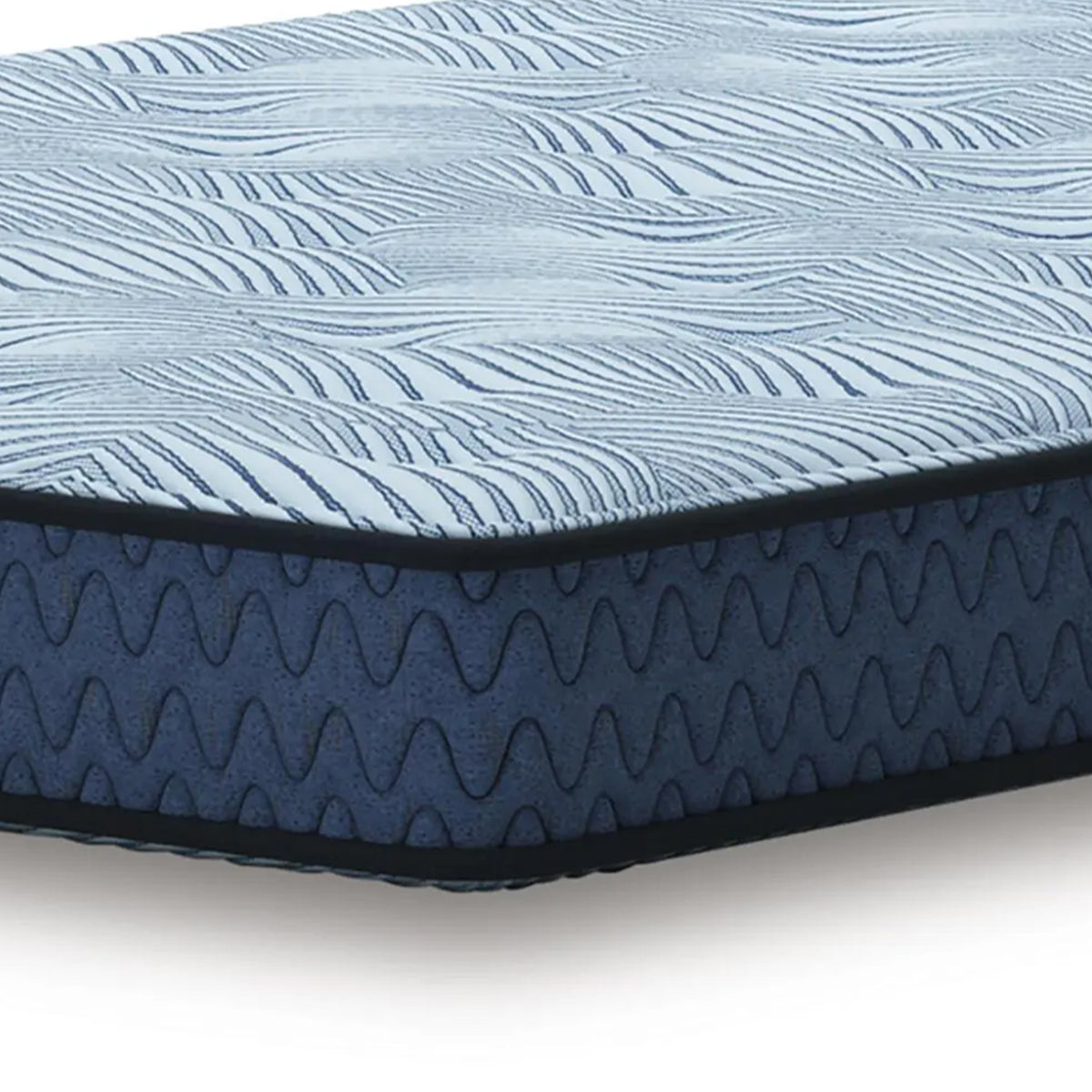 Peko King Tight Top Mattress, Blue Hyper Cool Stretch Knit Cover 8 Inch