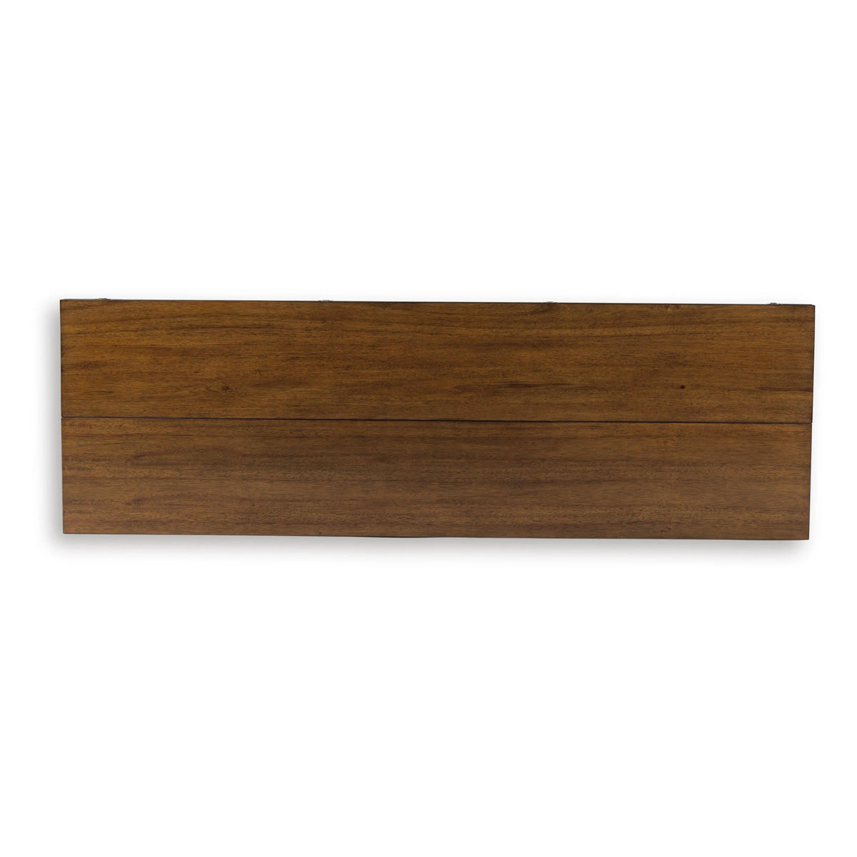 Beca Sofa Console Table, 60 Inch Hinged Flip Top, Lower Shelf, Brown