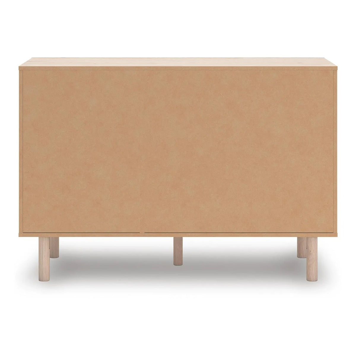 Rox 51 Inch Dresser, 6 Drawers, Floral Accent Fronts, Black Knobs, Tan