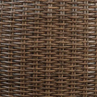 Dyan Outdoor Coffee Table, 36 Inch Round Drum, Brown Beige Woven Wicker
