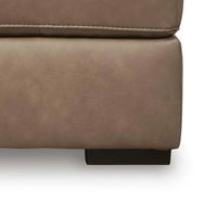 Vyas Oversized Square Ottoman, Sahara Brown Top Grain Leather, 37x37
