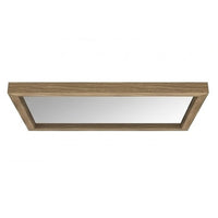 Bruce Coastal Modern Wall-Dresser Mirror with Glass, Bisque Rubberwood 38x40 - BM354761