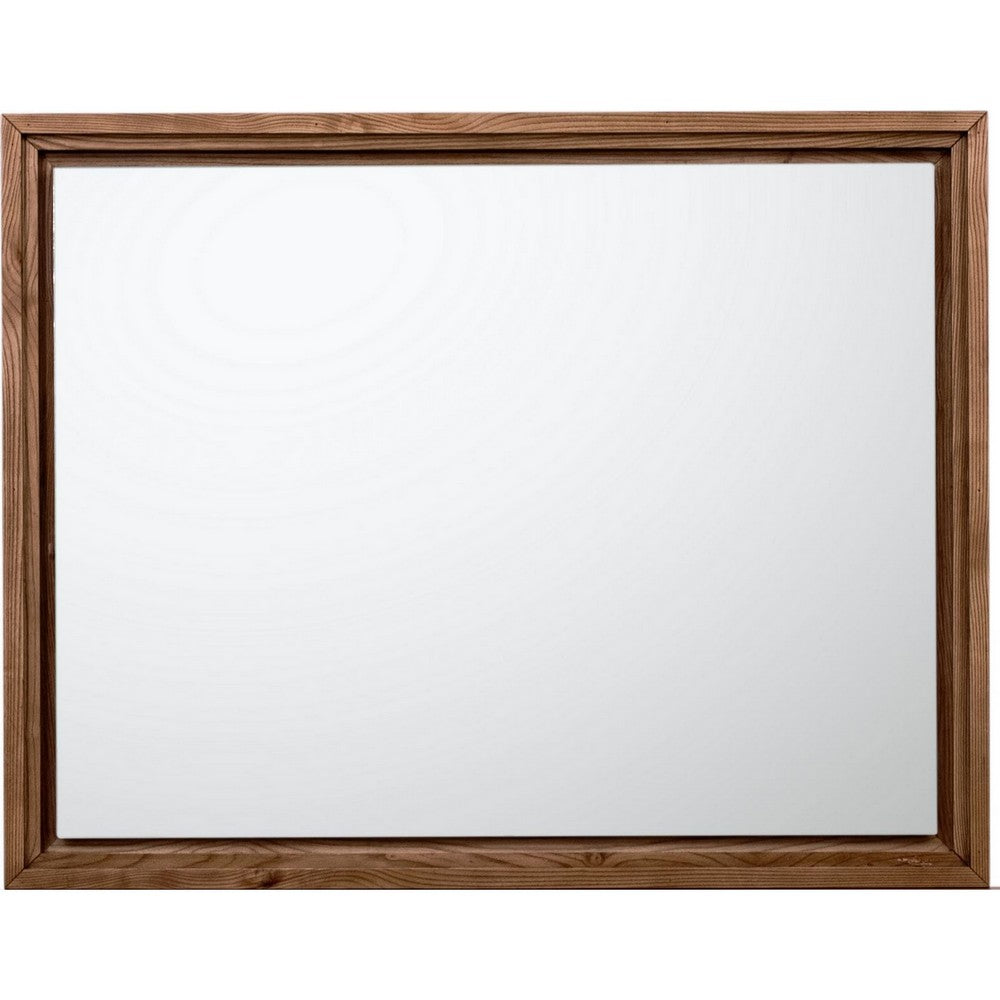 Tammy Wall or Dresser Mirror, Japandi Style, Roux Ash Wood Frame 37x47-BM354938