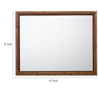 Tammy Wall or Dresser Mirror, Japandi Style, Roux Ash Wood Frame 37x47-BM354938