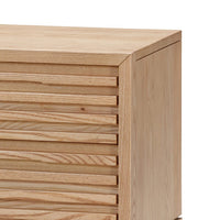 Tammy Nightstand, 2 Drawers, USB Charging Station, Flaxen Solid Wood-BM354944