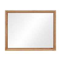 Tammy Wall or Dresser Mirror, Japandi Style, Flaxen Ash Wood Frame 37x47-BM354947
