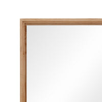 Tammy Wall or Dresser Mirror, Japandi Style, Flaxen Ash Wood Frame 37x47-BM354947