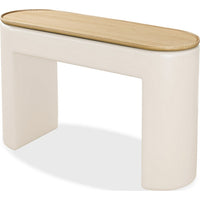 Oslo Lift-Top Console Table with Barley Soft-Close Top, Off-White Wood 48 Inch-BM354957