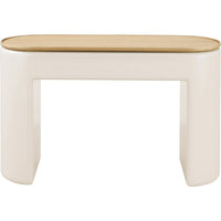 Oslo Lift-Top Console Table with Barley Soft-Close Top, Off-White Wood 48 Inch-BM354957