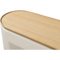 Oslo Lift-Top Console Table with Barley Soft-Close Top, Off-White Wood 48 Inch-BM354957