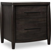 Kevin Nightstand with 2 Drawers, Cord Management, Minx Acacia Wood-BM355024
