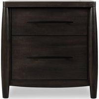 Kevin Nightstand with 2 Drawers, Cord Management, Minx Acacia Wood-BM355024