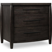Kevin Nightstand with 3 Drawers, Cord Management, Minx Acacia Wood-BM355025