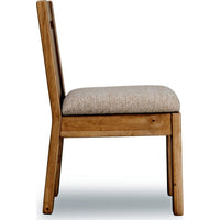 Carly Dining Chair with Gray Chenille Fabric, Lioness Acacia Wood-BM355034