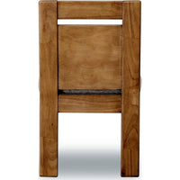 Carly Dining Chair with Gray Chenille Fabric, Lioness Acacia Wood-BM355034
