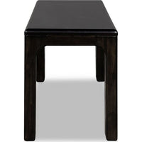 Rissa Dining Bench with Squared Legs, Jaguar Black Solid Acacia Wood 52 Inch-BM355041