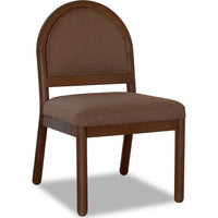 Asher Dining Chair, Arch Back, Solid Wood, Wheat Bread Linen-BM355062