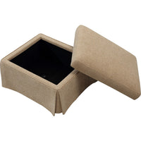 Coly Skirted Ottoman w Storage, Foam Cushion, Tan Brown Chenille 28 Inch-BM355098