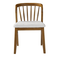 Mitch Windsor-Style Dining Chairs, Set of 2, Rubberwood, Beige Seat - BM355120