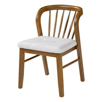 Mitch Windsor-Style Dining Chairs, Set of 2, Rubberwood, Beige Seat - BM355120