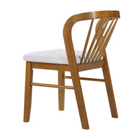 Mitch Windsor-Style Dining Chairs, Set of 2, Rubberwood, Beige Seat - BM355120