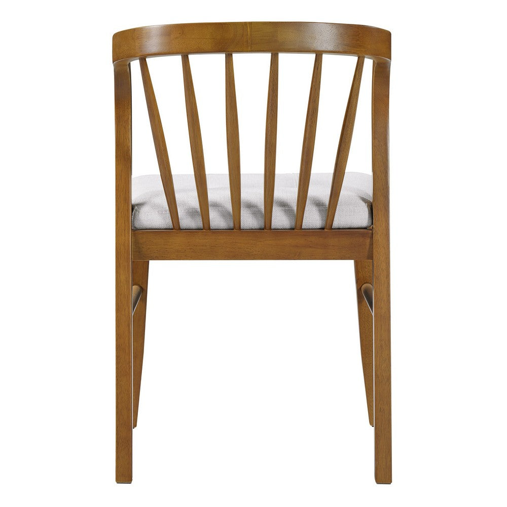 Mitch Windsor-Style Dining Chairs, Set of 2, Rubberwood, Beige Seat - BM355120