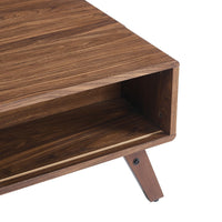 Dolly Mid-Century Lift Top Coffee Table, Hidden Storage, Walnut MDF 39 Inch - BM355141