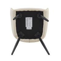 Ashley Dining Chairs with Armrests, Set of 2, Off-White Faux Leather - BM355152