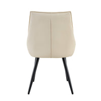 Ashley Dining Chairs with Armrests, Set of 2, Off-White Faux Leather - BM355152