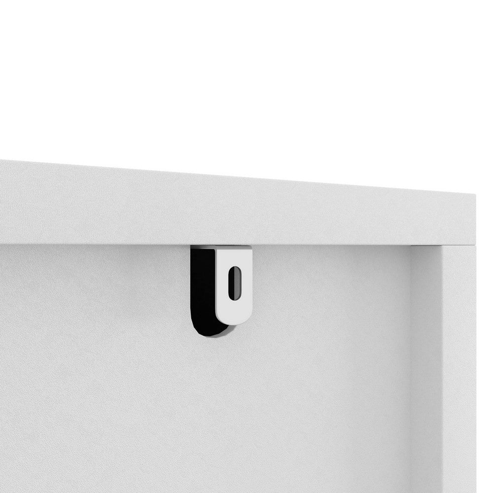 Gilly Wide Dresser, 9 Drawers, Wavy Front Panels, White Wood - BM355170