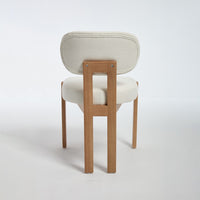 Zelda Dining Chairs, Set of 2, Brown Rubberwood Frame, Beige Fabric - BM355173