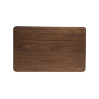 Tyler Modern Dining Table, Slayed Solid Wood Legs, Walnut Brown 47 Inch  - BM355178