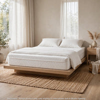 Kamya Twin Gel Memory Foam Mattress, Firm Tencel Cover, White Fabric 6 Inch-BM355184