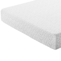 Kamya Twin Gel Memory Foam Mattress, Firm Tencel Cover, White Fabri 8 Inch-BM355185