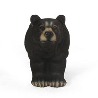 Bruno Bear Outdoor Bench, Matte Black Concrete, Single Seat, 32 Inch - BM355213