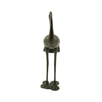 Suol Outdoor Decorative Crane Sculpture, 39 Inch, Shiny Copper Finish Statue - BM355214
