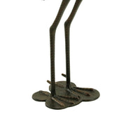 Suol Outdoor Decorative Crane Sculpture, 39 Inch, Shiny Copper Finish Statue - BM355214