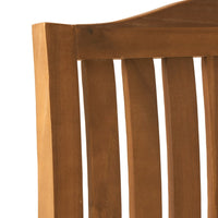 Kristi Outdoor Armchair Set of 2, Slatted Back, Brown, Cream Cushions - BM355218