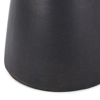 Syam Outdoor Side End Table, Round Top, Pedestal, Copper Concrete 21 Inch - BM355240
